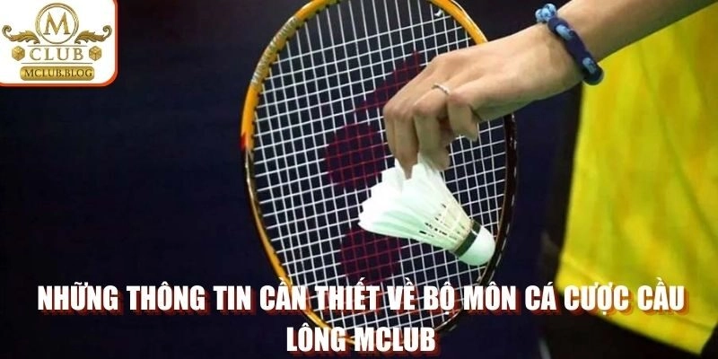 Những thông tin cần thiết về bộ môn cá cược cầu lông Mclub